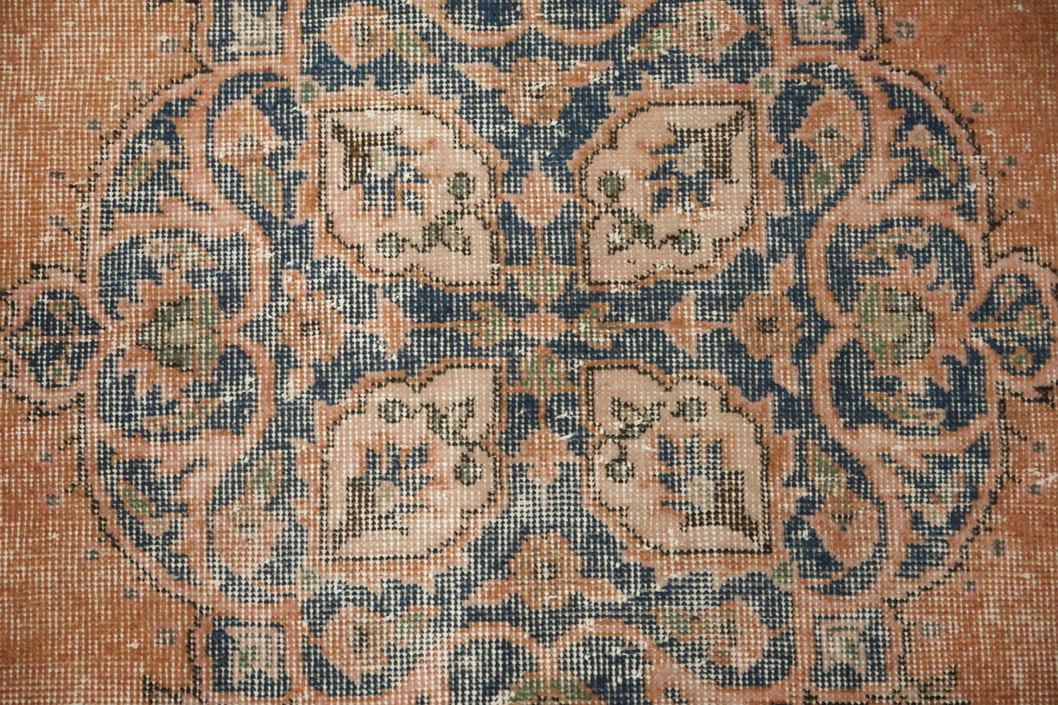 Medallion Rustic Distressed Anatolian Turkish Area Rug 4x7