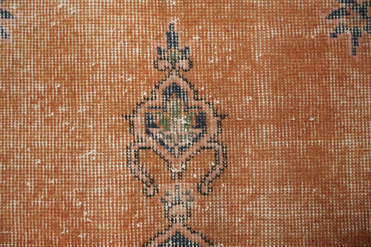 Medallion Rustic Distressed Anatolian Turkish Area Rug 4x7