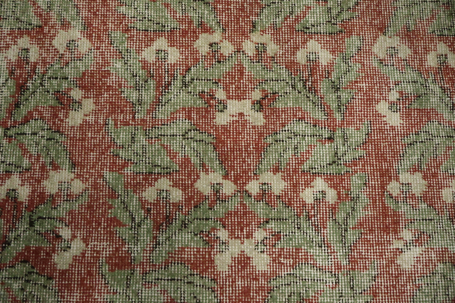 Wool Vintage Distressed Anatolian Turkish Area Rug 3x6