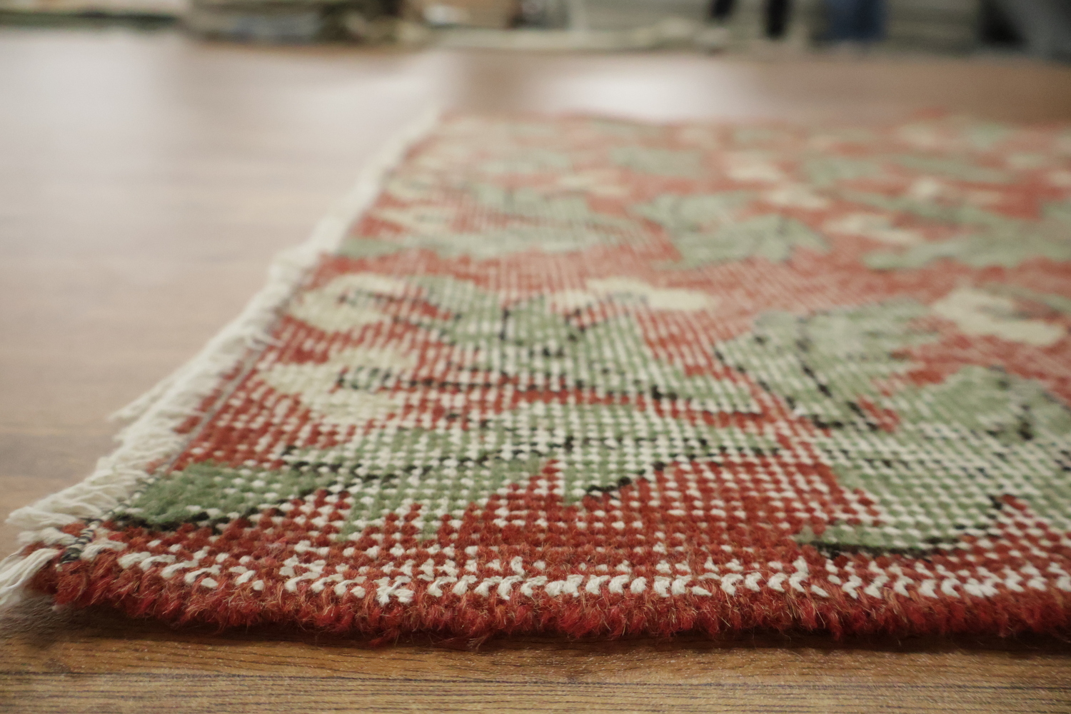 Wool Vintage Distressed Anatolian Turkish Area Rug 3x6