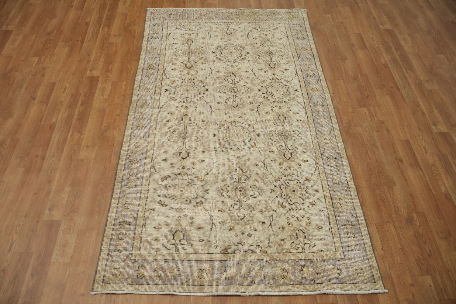 All Over Design Distressed Anatolian Turkish Area Rug 4x7