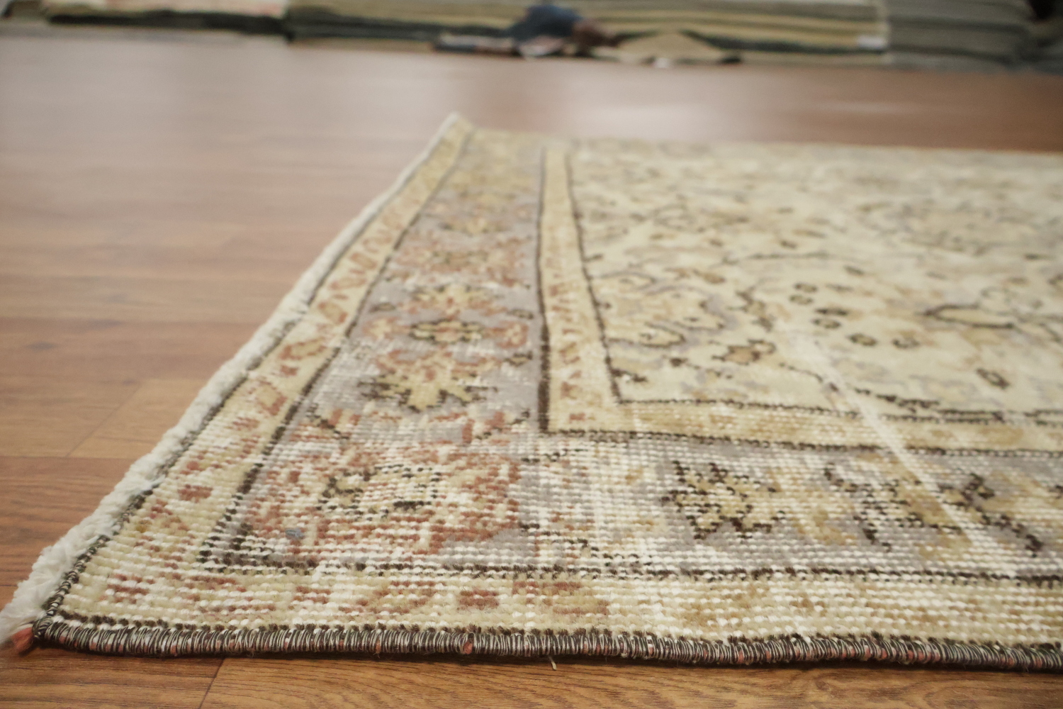 All Over Design Distressed Anatolian Turkish Area Rug 4x7