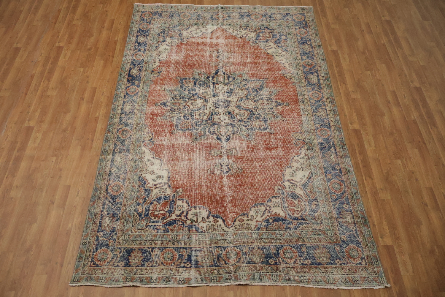 Classic Ornate Medallion Rug with Intricate Border Details 6x10