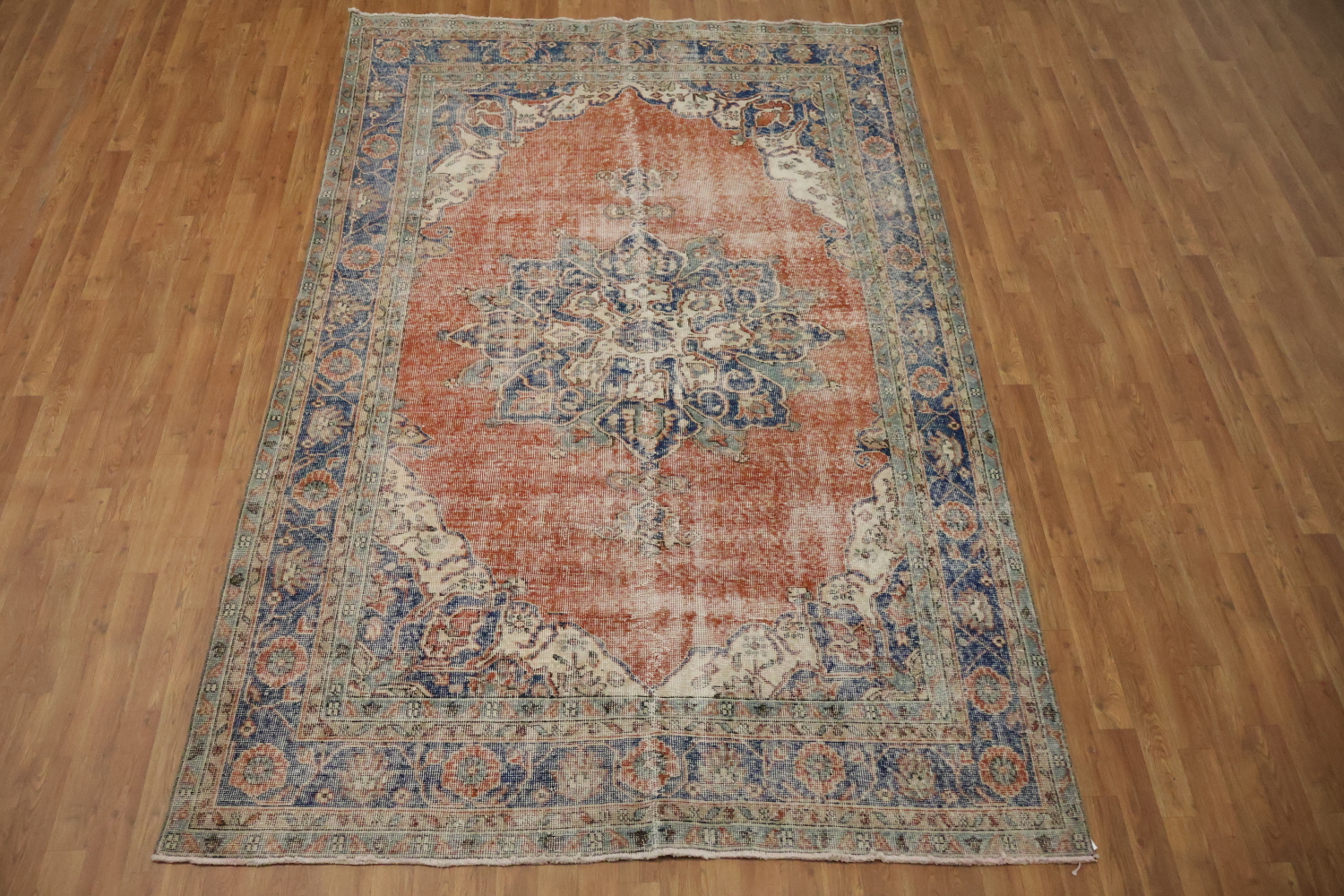 Classic Ornate Medallion Rug with Intricate Border Details 6x10