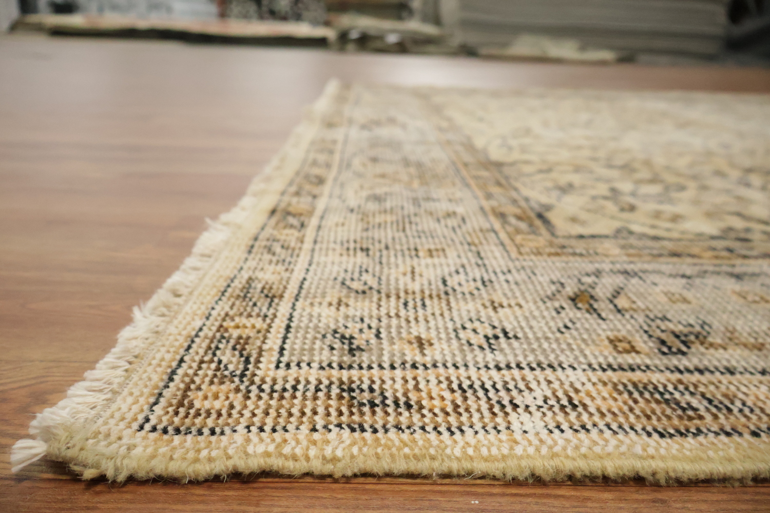All Over Wool Vintage Distressed Turkish Area Rug 6x9