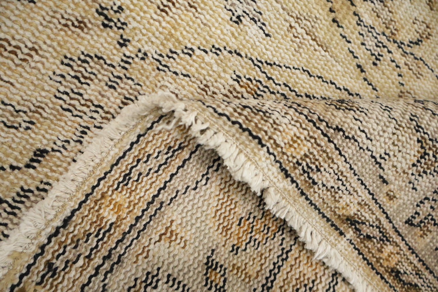 All Over Wool Vintage Distressed Turkish Area Rug 6x9