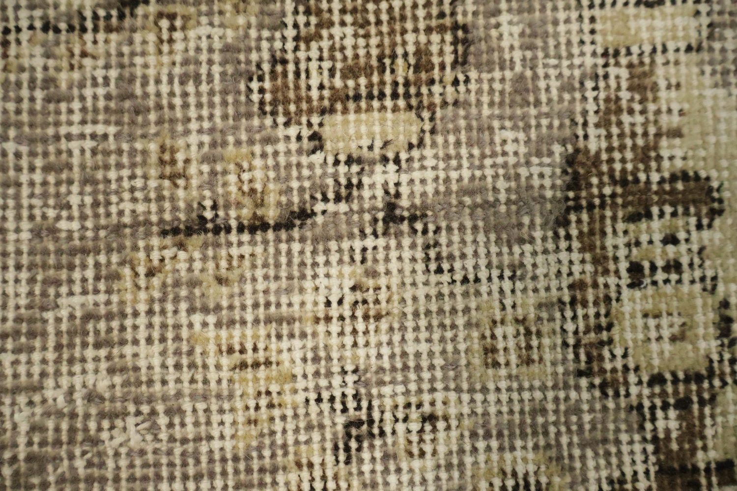 Muted Wool Vintage Distressed Turkish Area Rug 4x7