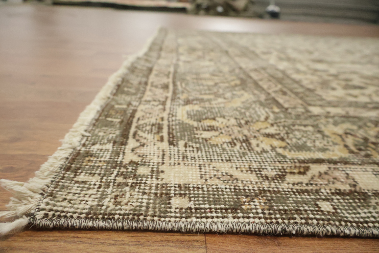 Sophisticated Oriental Rug with Detailed Floral Motifs Distressed 6x9