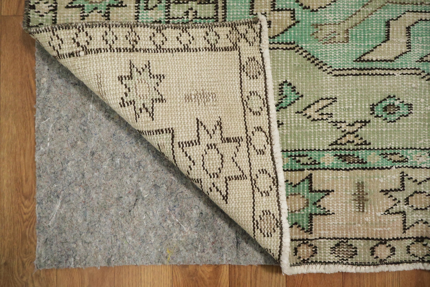Vintage Distressed Anatolian Turkish Area Rug 5x9