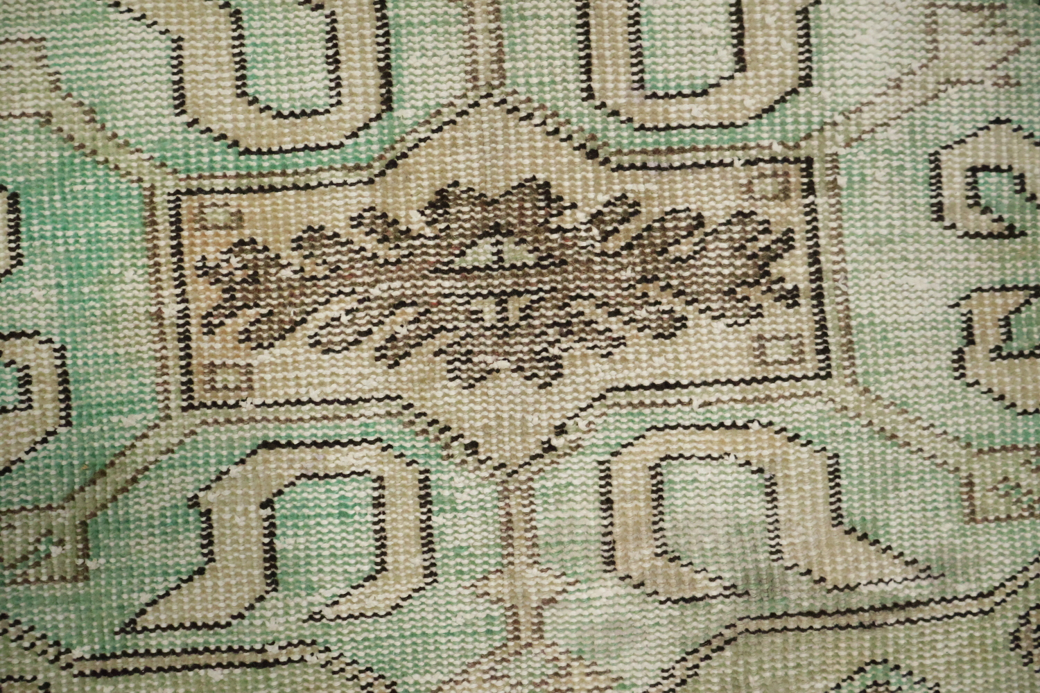 Vintage Distressed Anatolian Turkish Area Rug 5x9