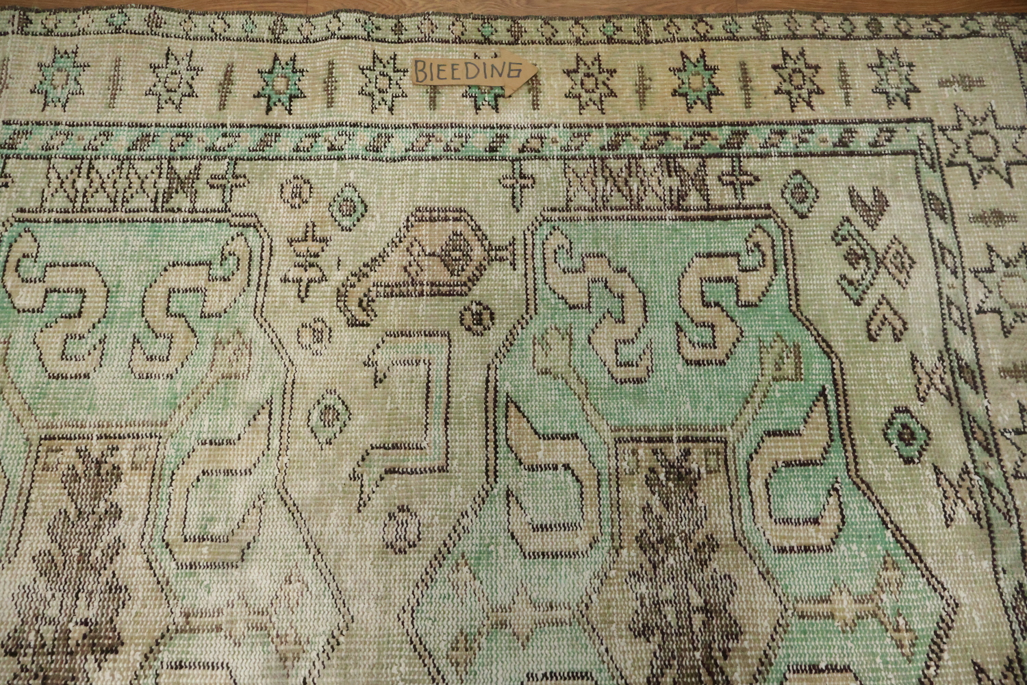 Vintage Distressed Anatolian Turkish Area Rug 5x9