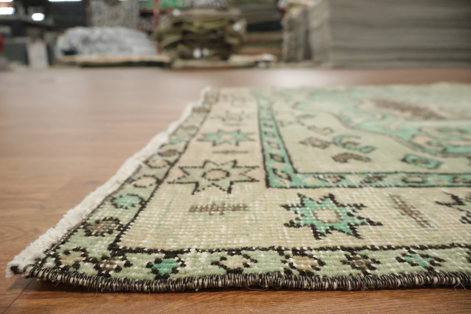 Vintage Distressed Anatolian Turkish Area Rug 5x9