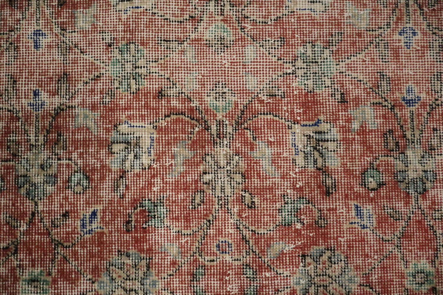 Vintage Distressed Anatolian Turkish Area Rug 4x7