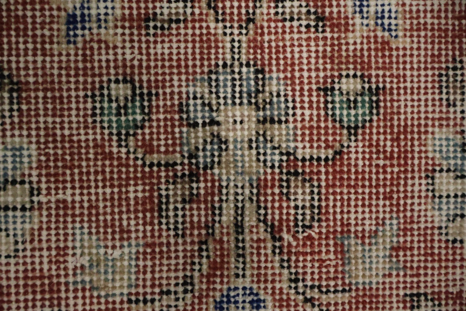 Vintage Distressed Anatolian Turkish Area Rug 4x7