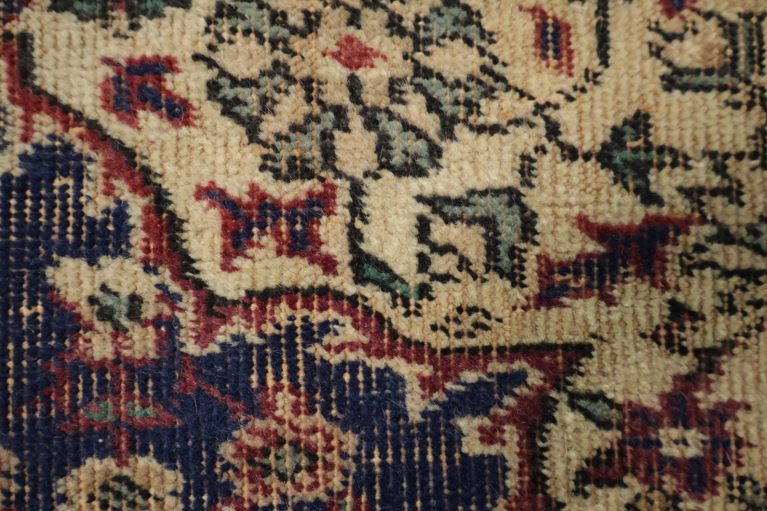 Medallion Vintage Wool Distressed Turkish Area Rug 4x7