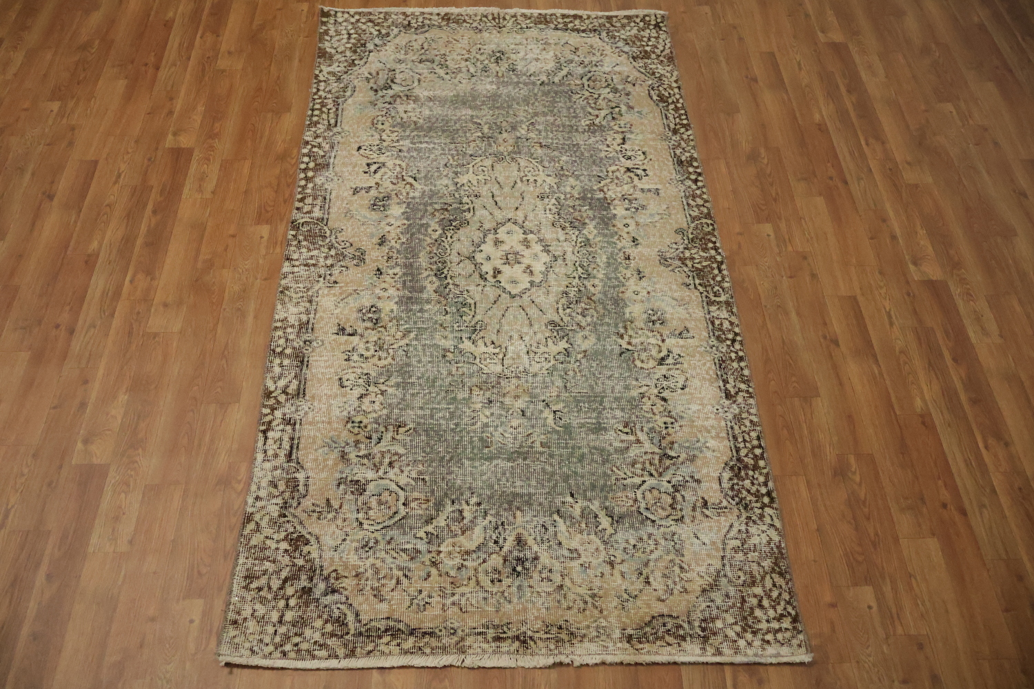 Vintage Distressed Anatolian Turkish Area Rug