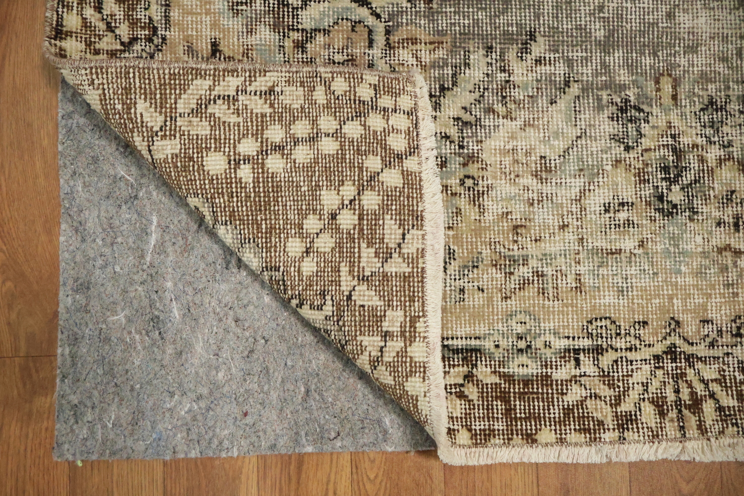 Vintage Distressed Anatolian Turkish Area Rug