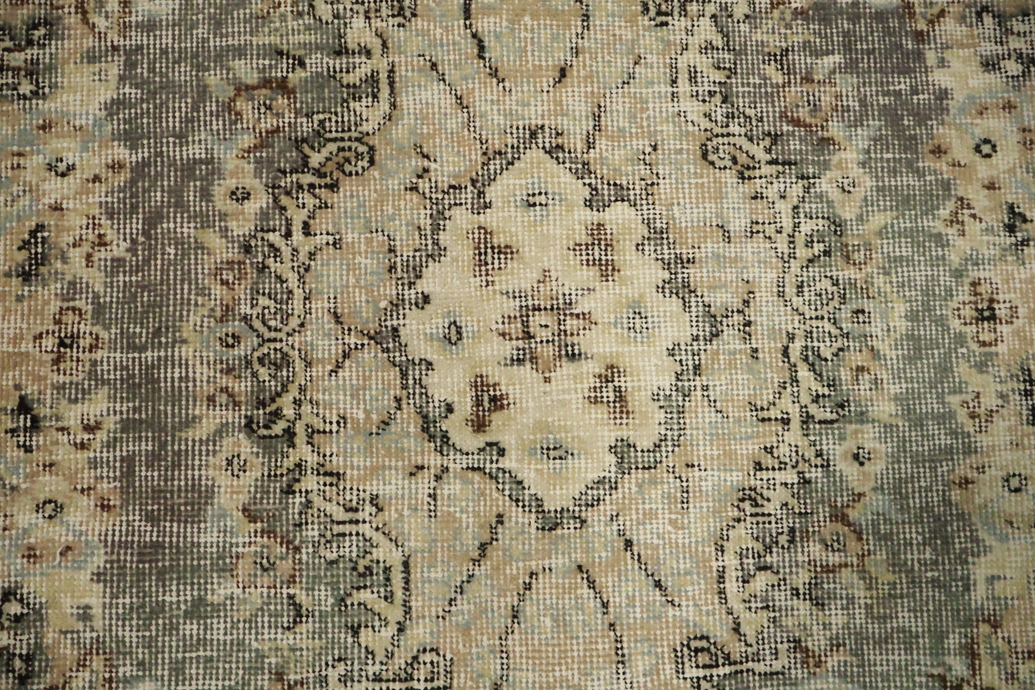 Vintage Distressed Anatolian Turkish Area Rug