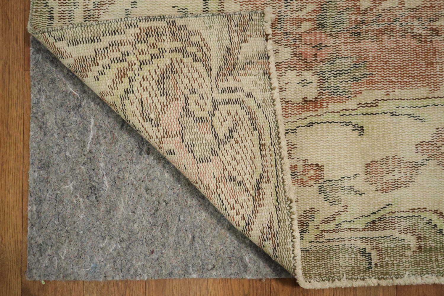 Vintage Distressed Anatolian Turkish Area Rug 6x9