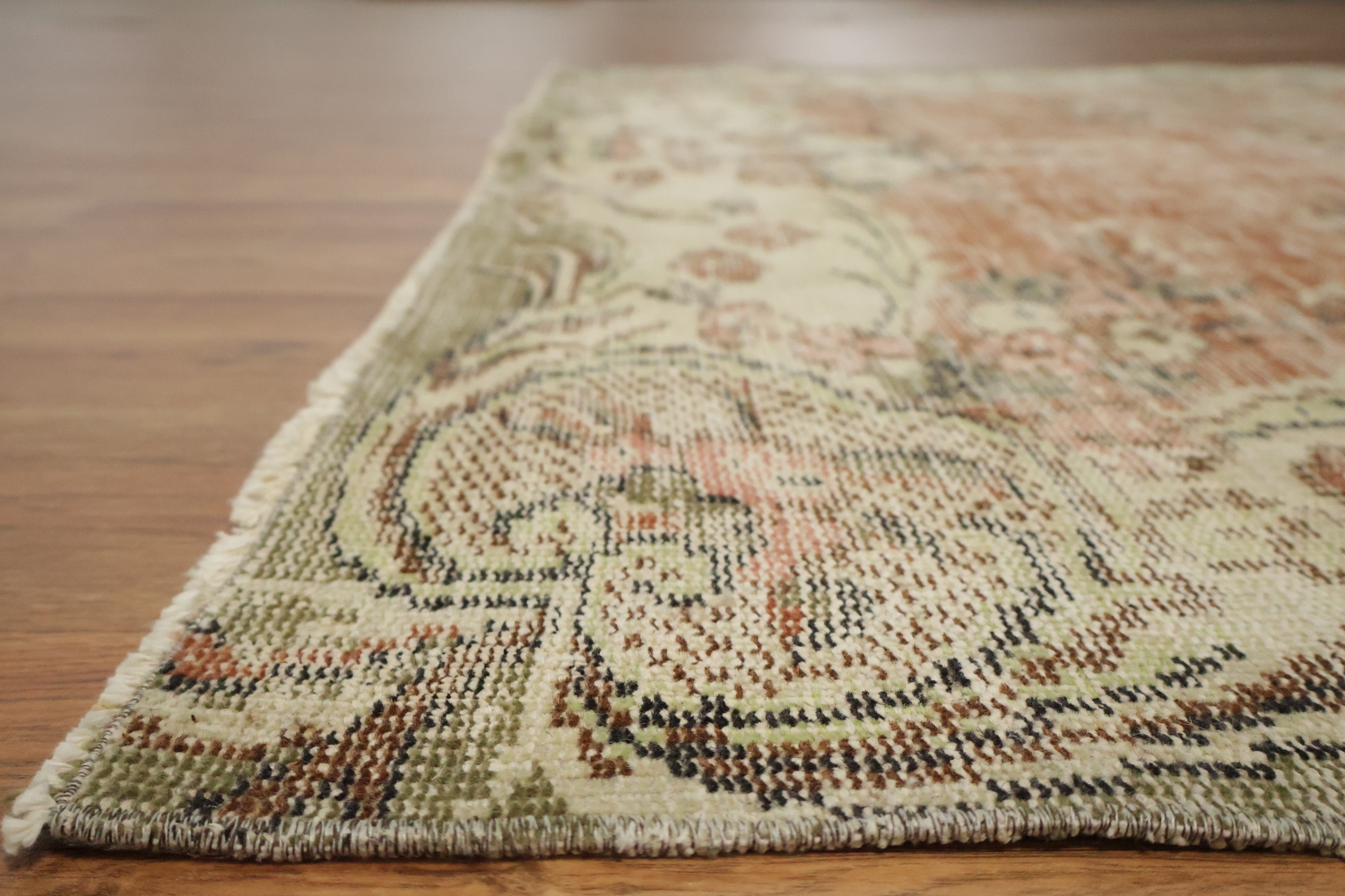 Vintage Distressed Anatolian Turkish Area Rug 6x9