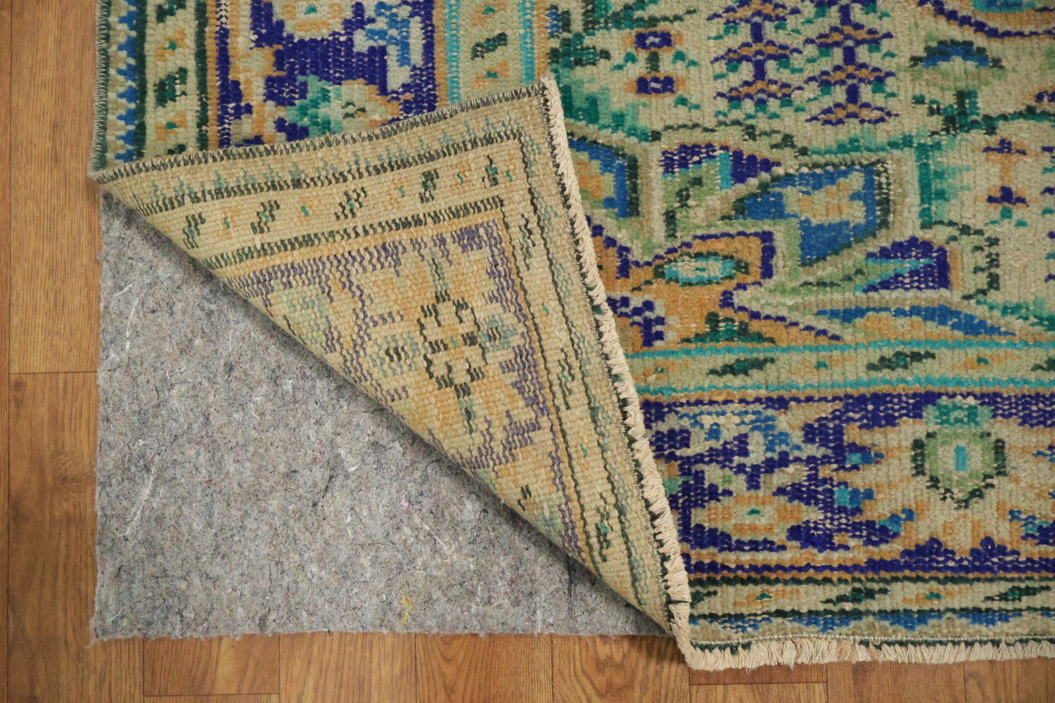 Vintage Distressed Anatolian Turkish Area Rug 6x9