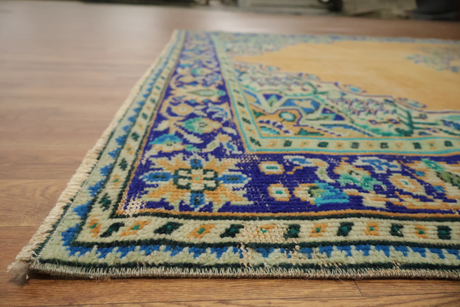Vintage Distressed Anatolian Turkish Area Rug 6x9