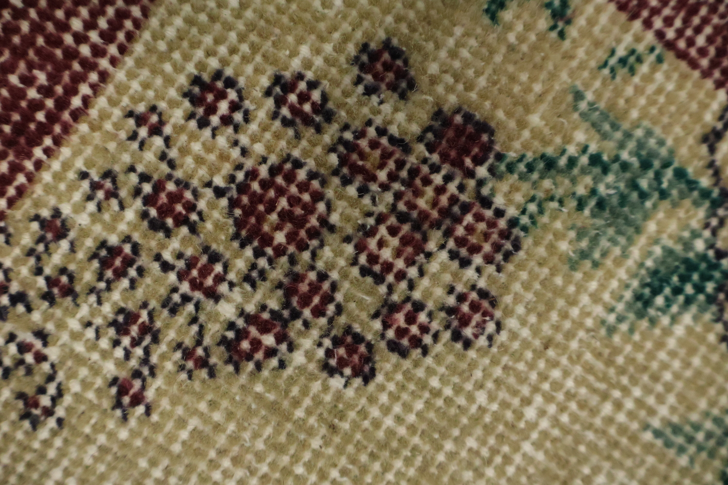 Animal Pictorial Vintage Distressed Turkish Area Rug 4x7