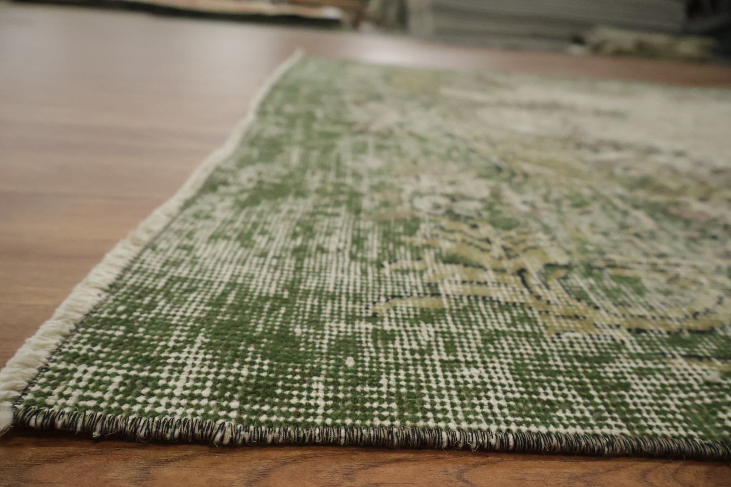 Distressed Timeless Charm Rug with Floral Medallions 6x9