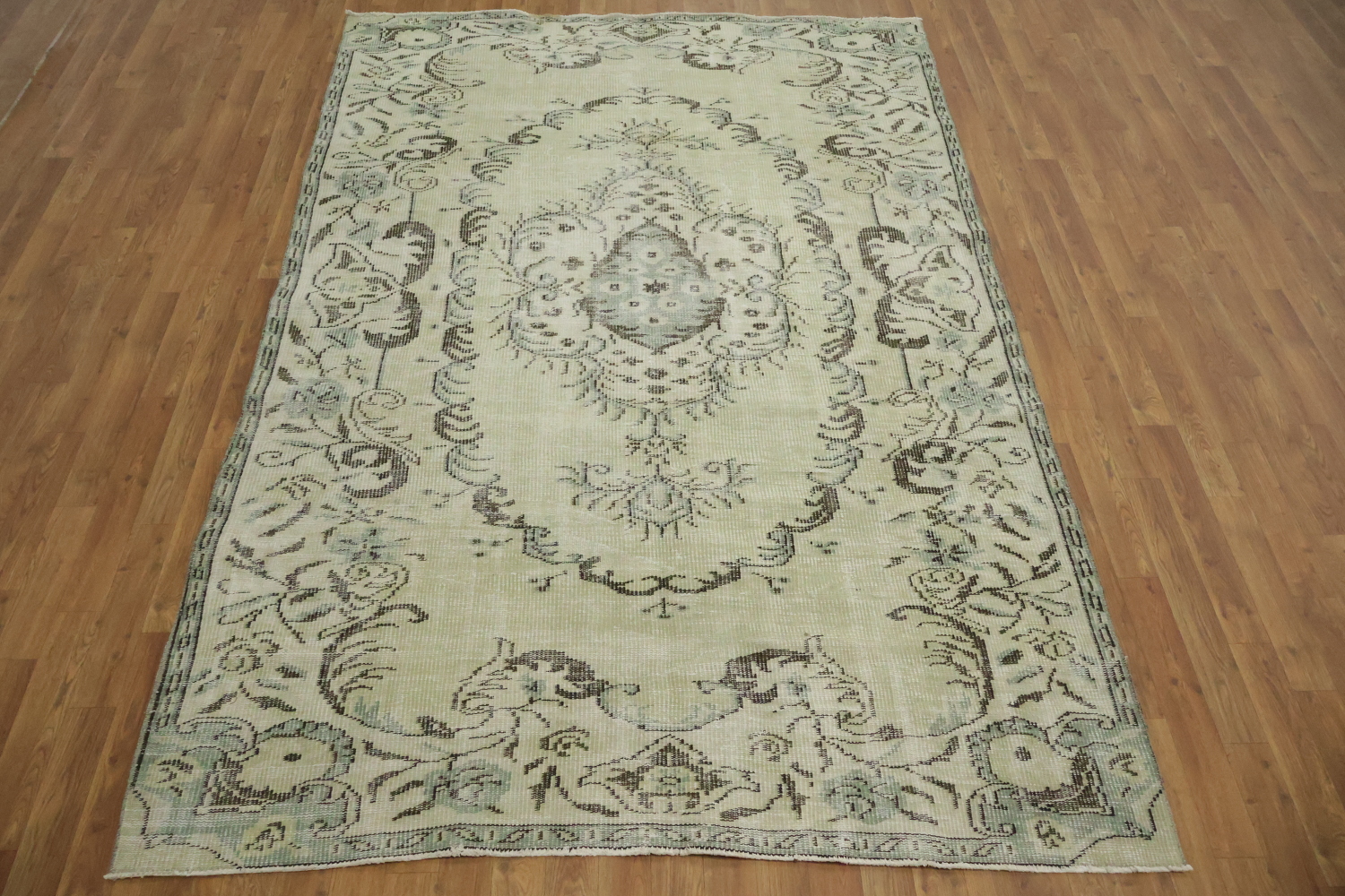 Vintage Distressed Anatolian Turkish Area Rug 6x9
