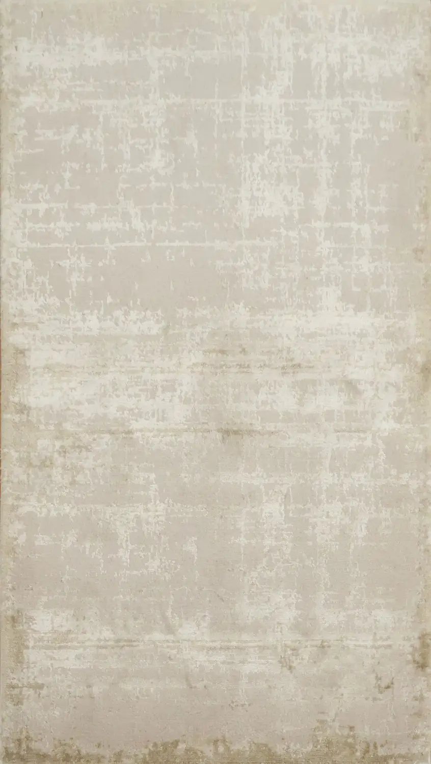 Modern Vintage Cream Soft-Tone Distressed Floor Rug 3x5
