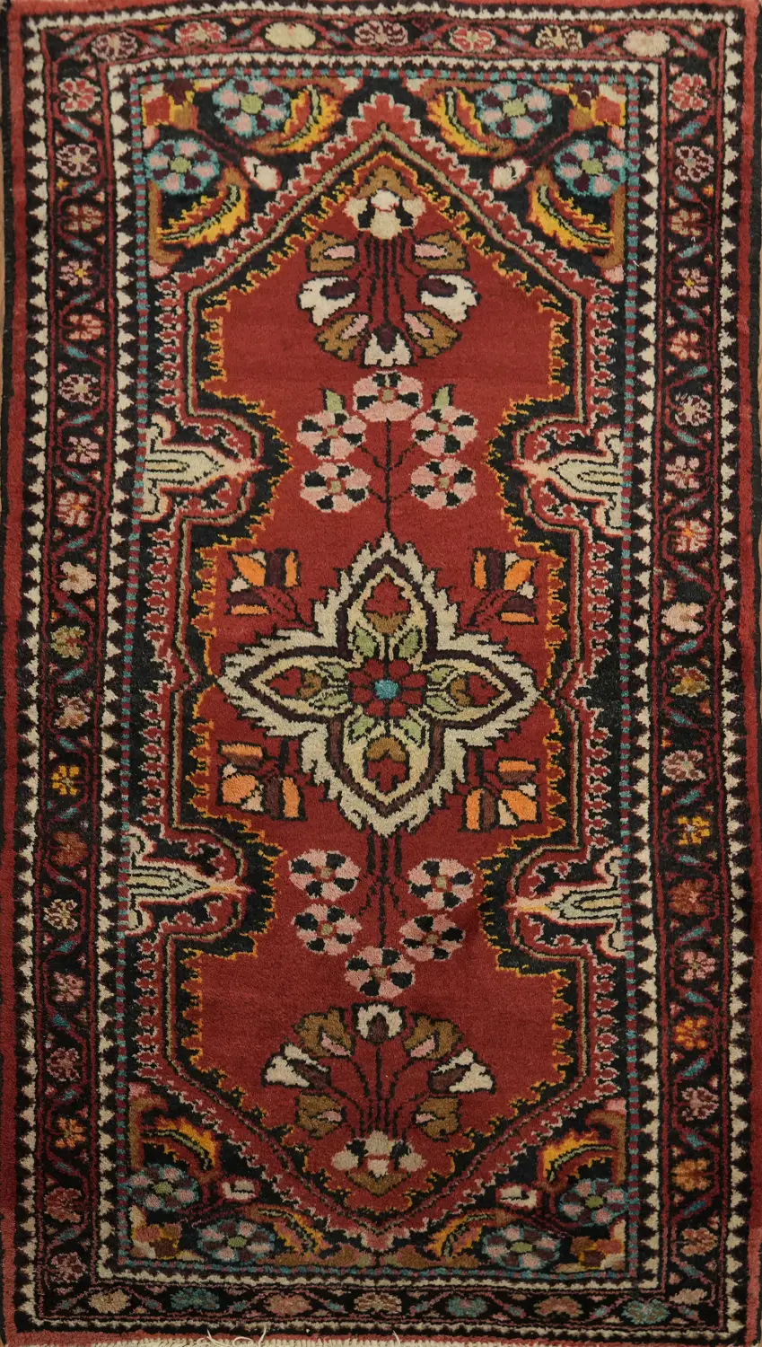 Flora Wool Hamedan Persian Rug 2x4