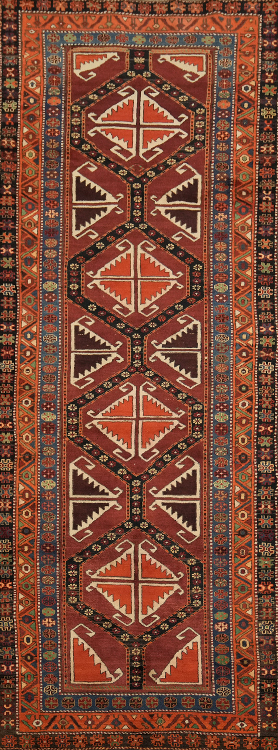 Anatolian Turkish Runner Wool Rug 4x12