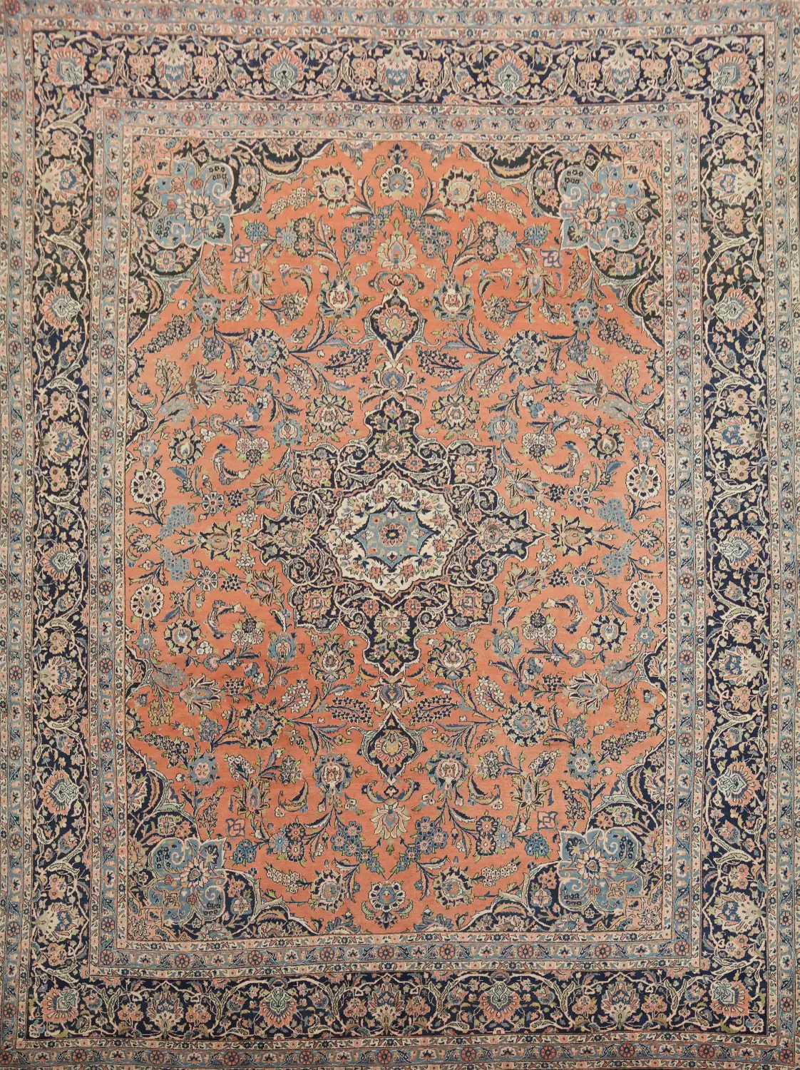 Kashan Persian Large Rug 11x14