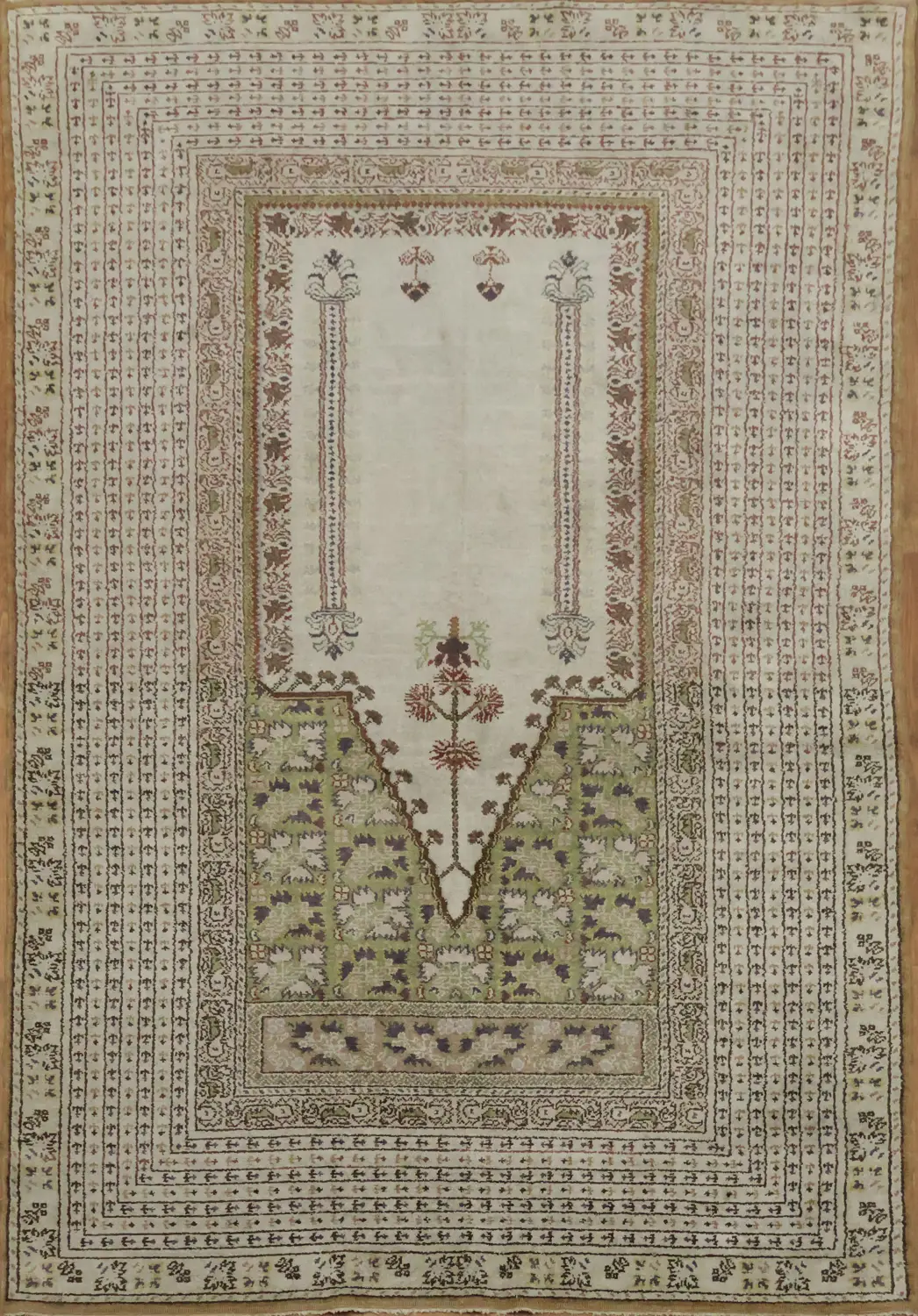 Silk Anatolian Turkish Rug 4x6