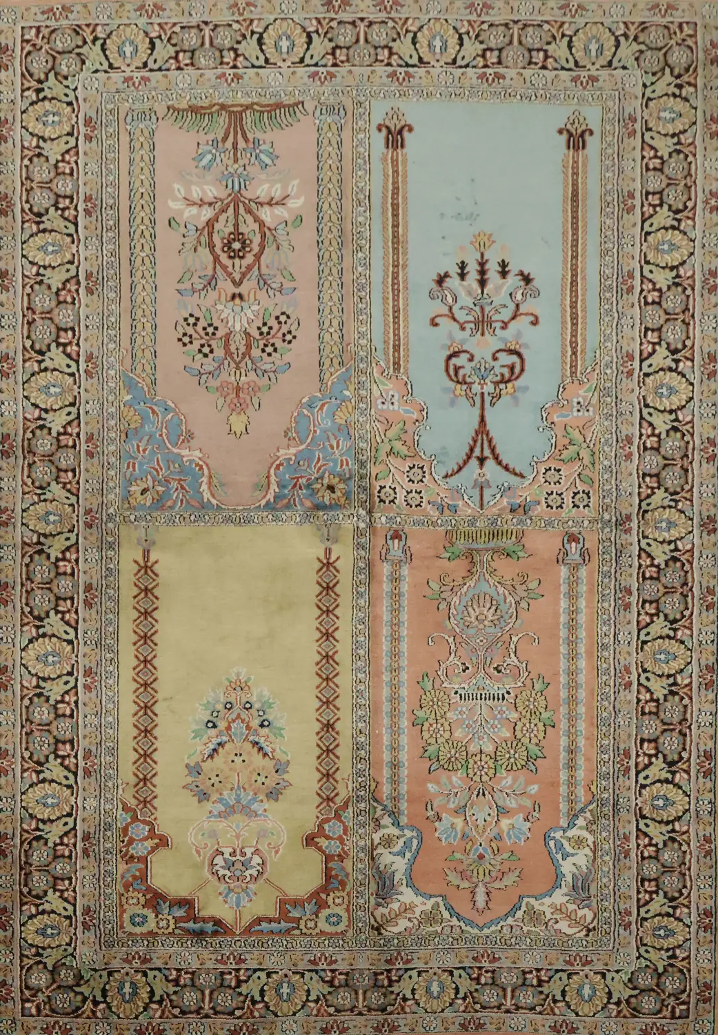 Kashmir Oriental Silk Rug 4x6