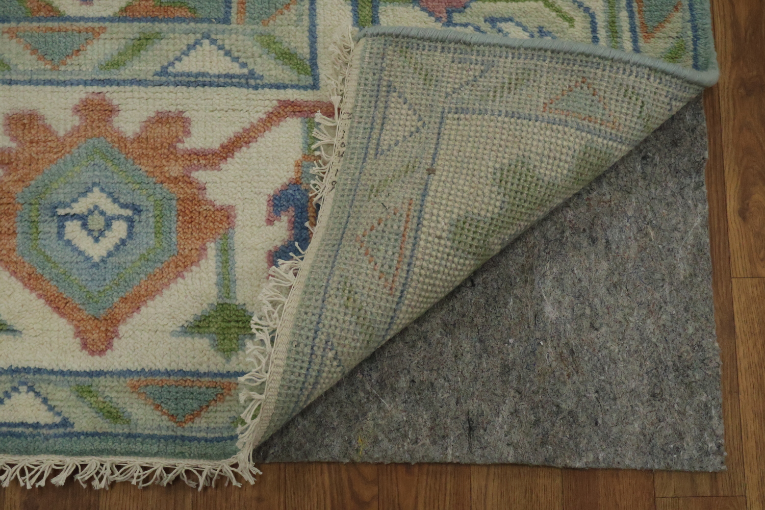 9x12 Traditional Aqua Blue Oushak Rug | Hand-Made Wool Oriental Area Rug