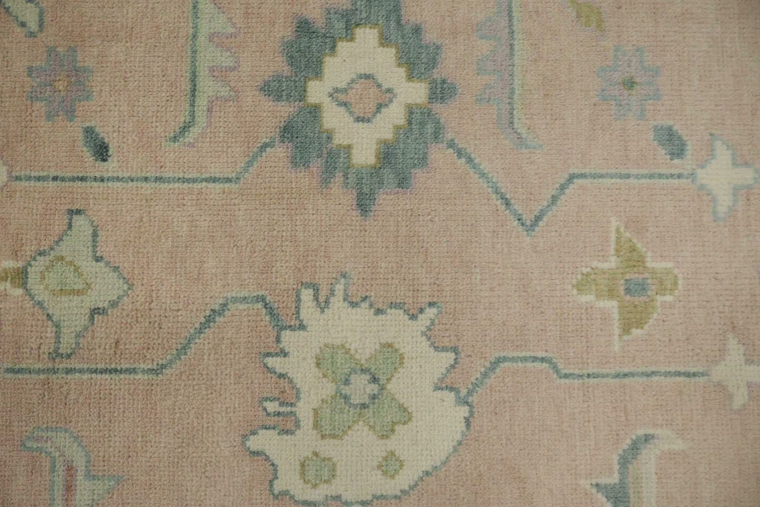 Traditional Pastel Oushak Hand Made Area Rug 9x12