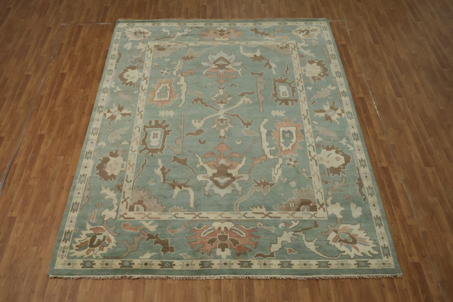 Traditional Oushak Hand Made Wool Living Room Rug 9x12