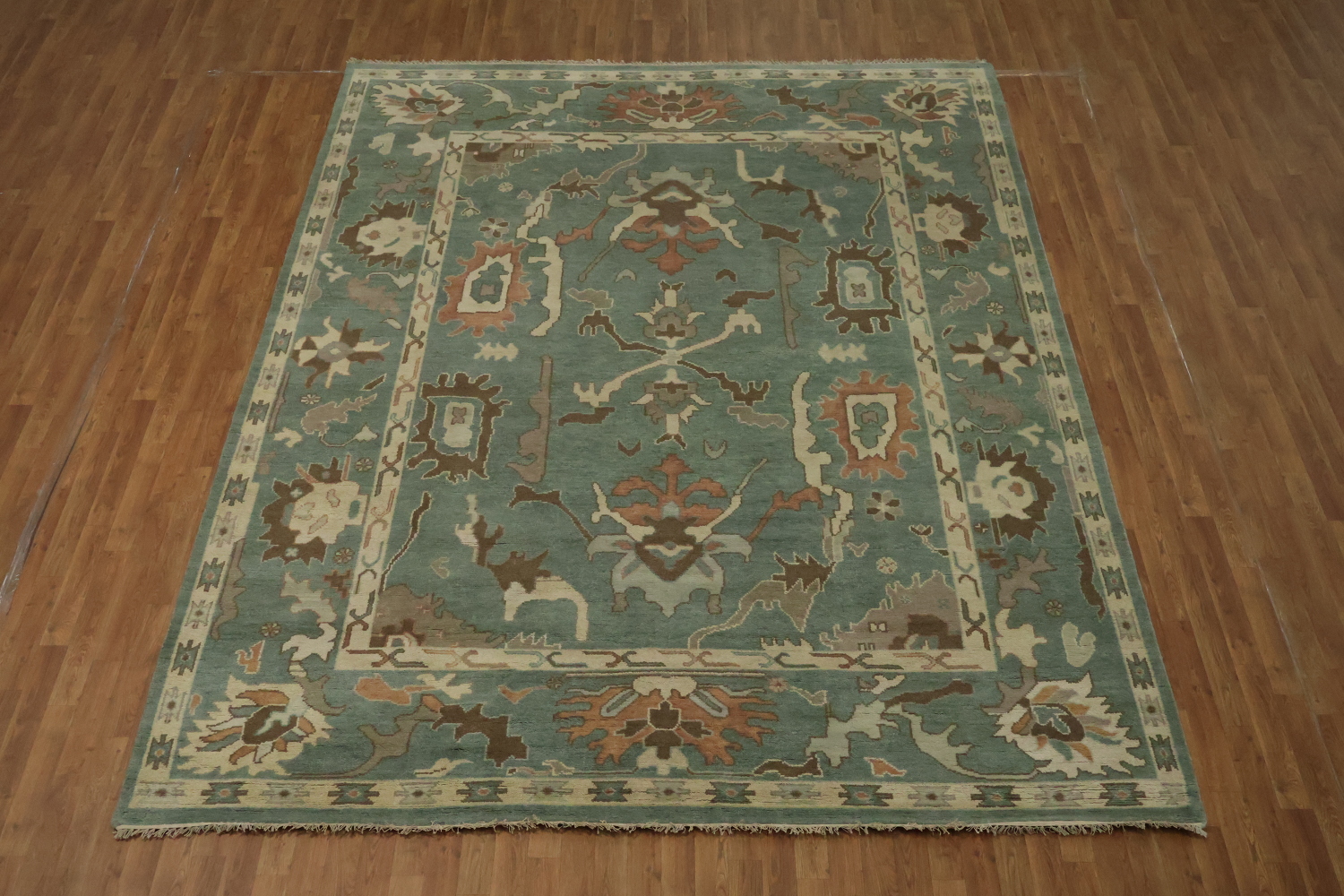 Traditional Oushak Hand Made Wool Living Room Rug 9x12