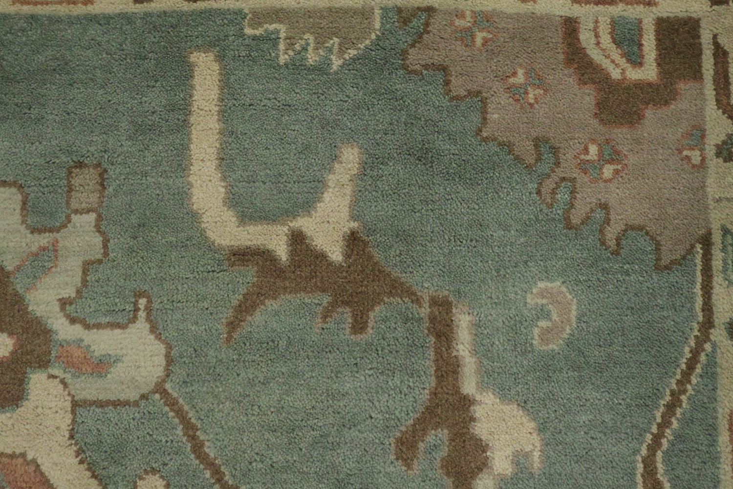 Traditional Oushak Hand Made Wool Living Room Rug 9x12