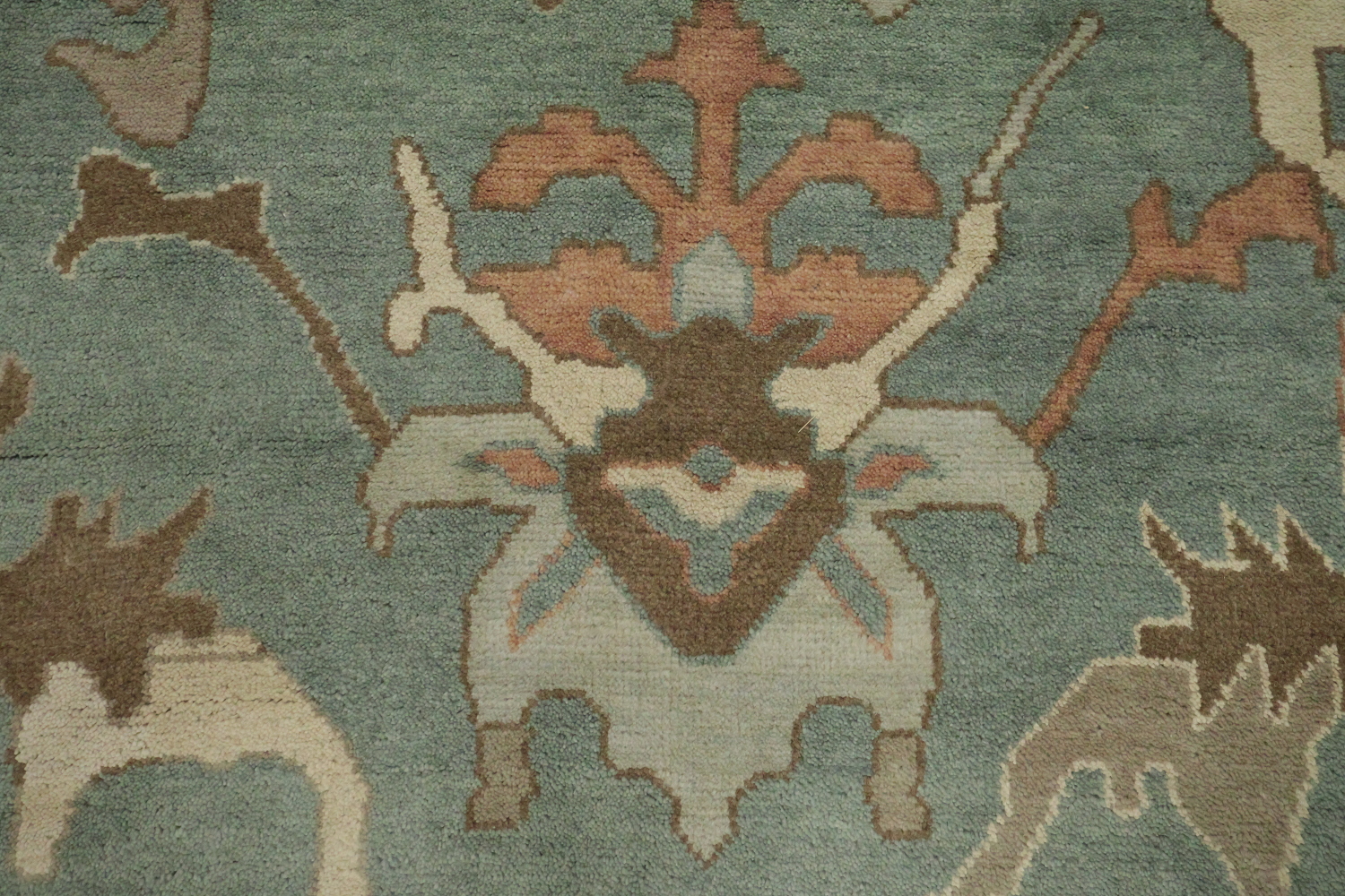 Traditional Oushak Hand Made Wool Living Room Rug 9x12