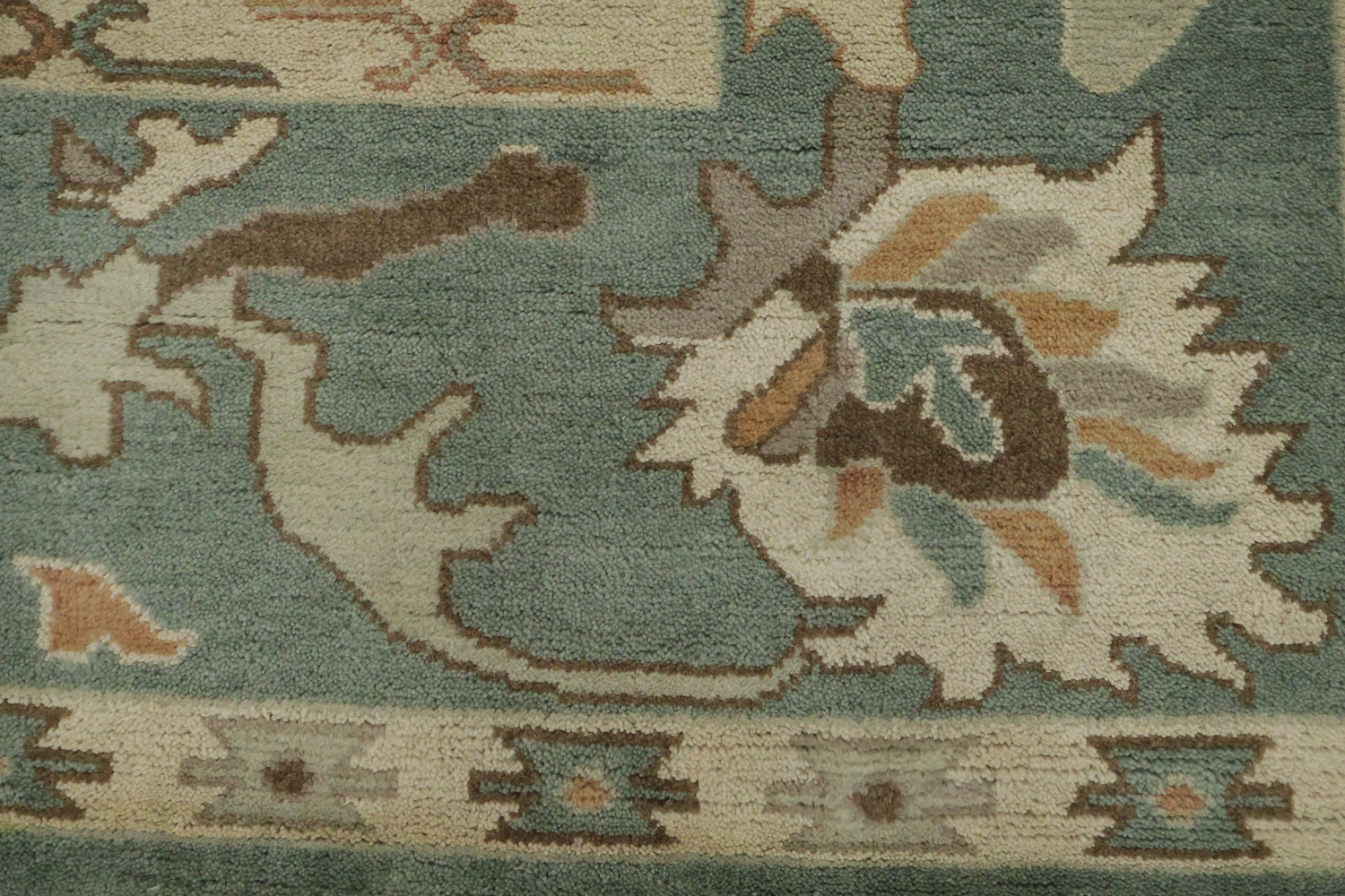 Traditional Oushak Hand Made Wool Living Room Rug 9x12