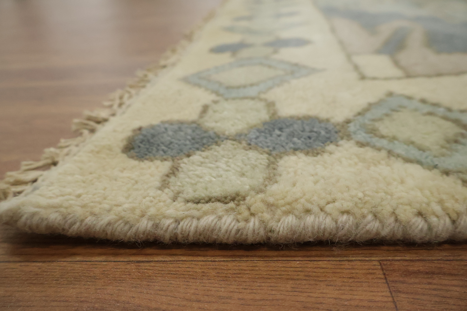 Traditional Oushak Hand-Knotted Wool Area Rug | 8x10 Geometric Design