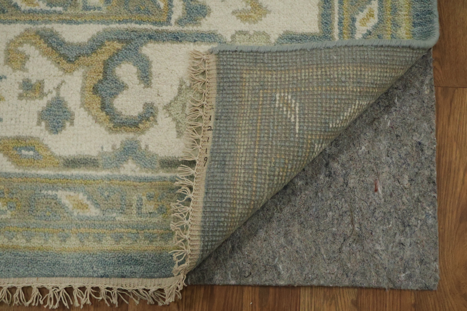 Elegant Stone Blue All-Over Oushak Oriental Living Room Rug 8'x 10'