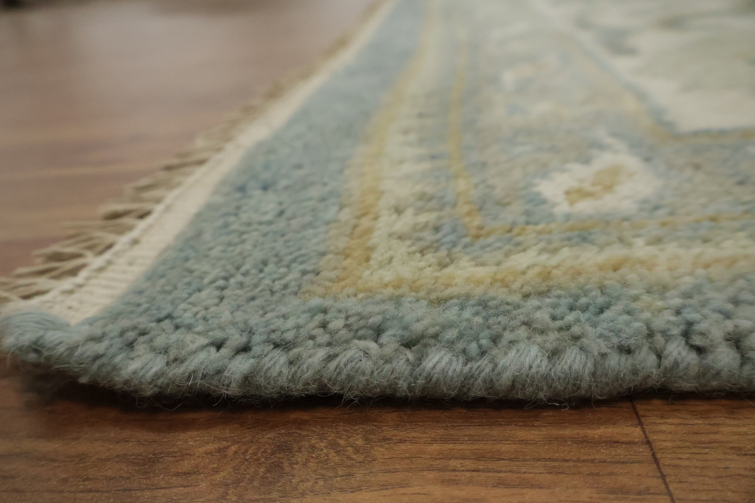 Elegant Stone Blue All-Over Oushak Oriental Living Room Rug 8'x 10'