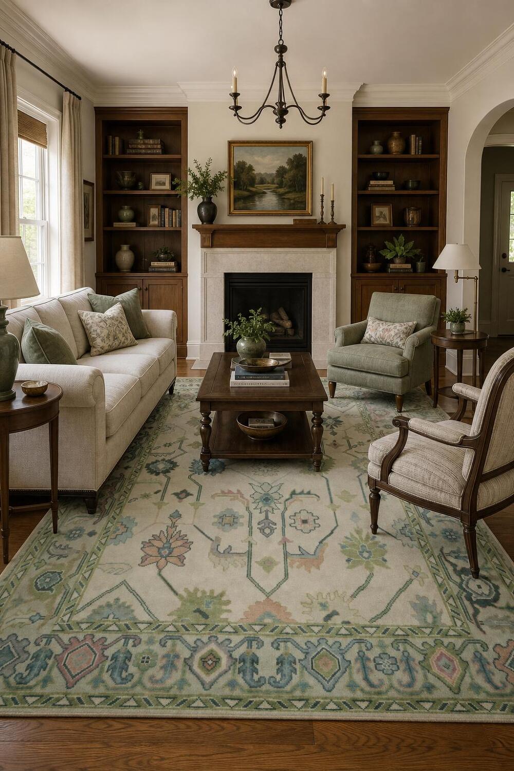 Traditional Oushak Hand Made Area Rug 8x10