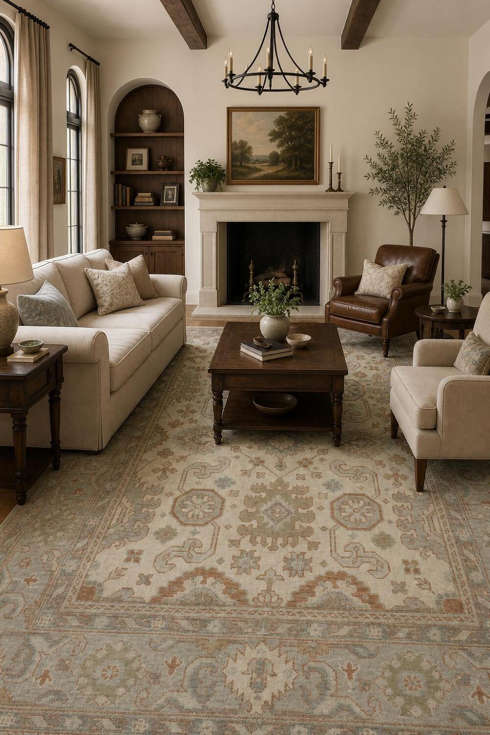 Traditional Oushak Hand Made Area Rug 8x10