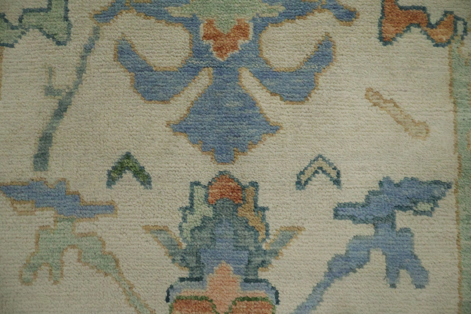 Ivory and Blue Oriental Rug Perfect for Living Room Ambiance 8' x 10'