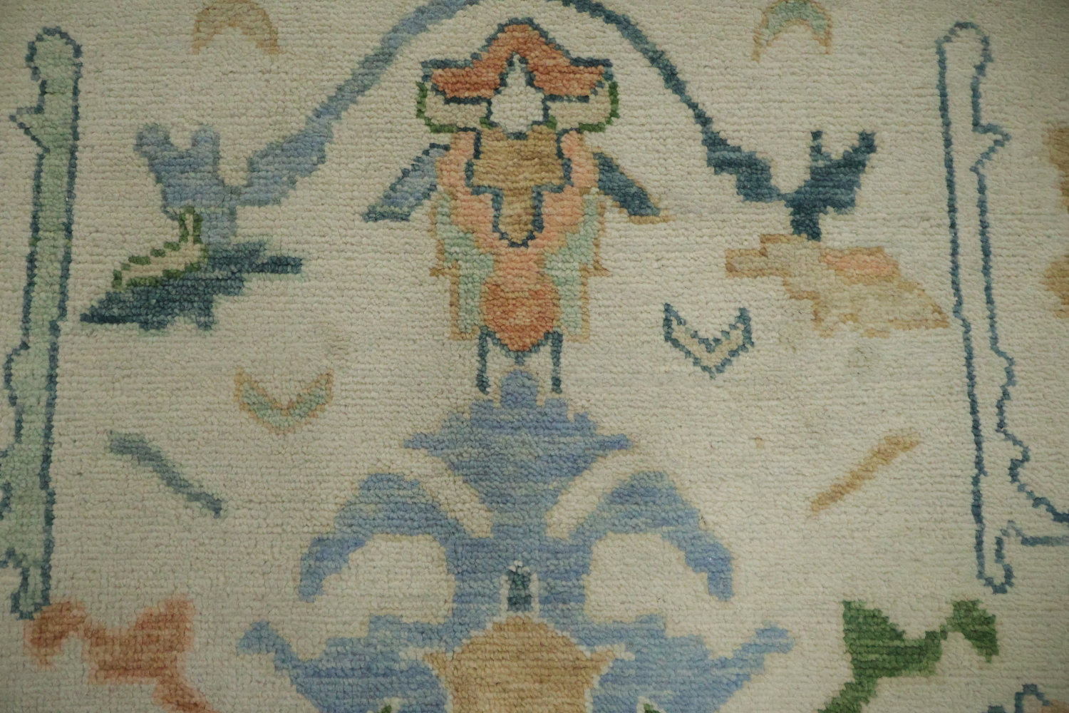Ivory and Blue Oriental Rug Perfect for Living Room Ambiance 8' x 10'