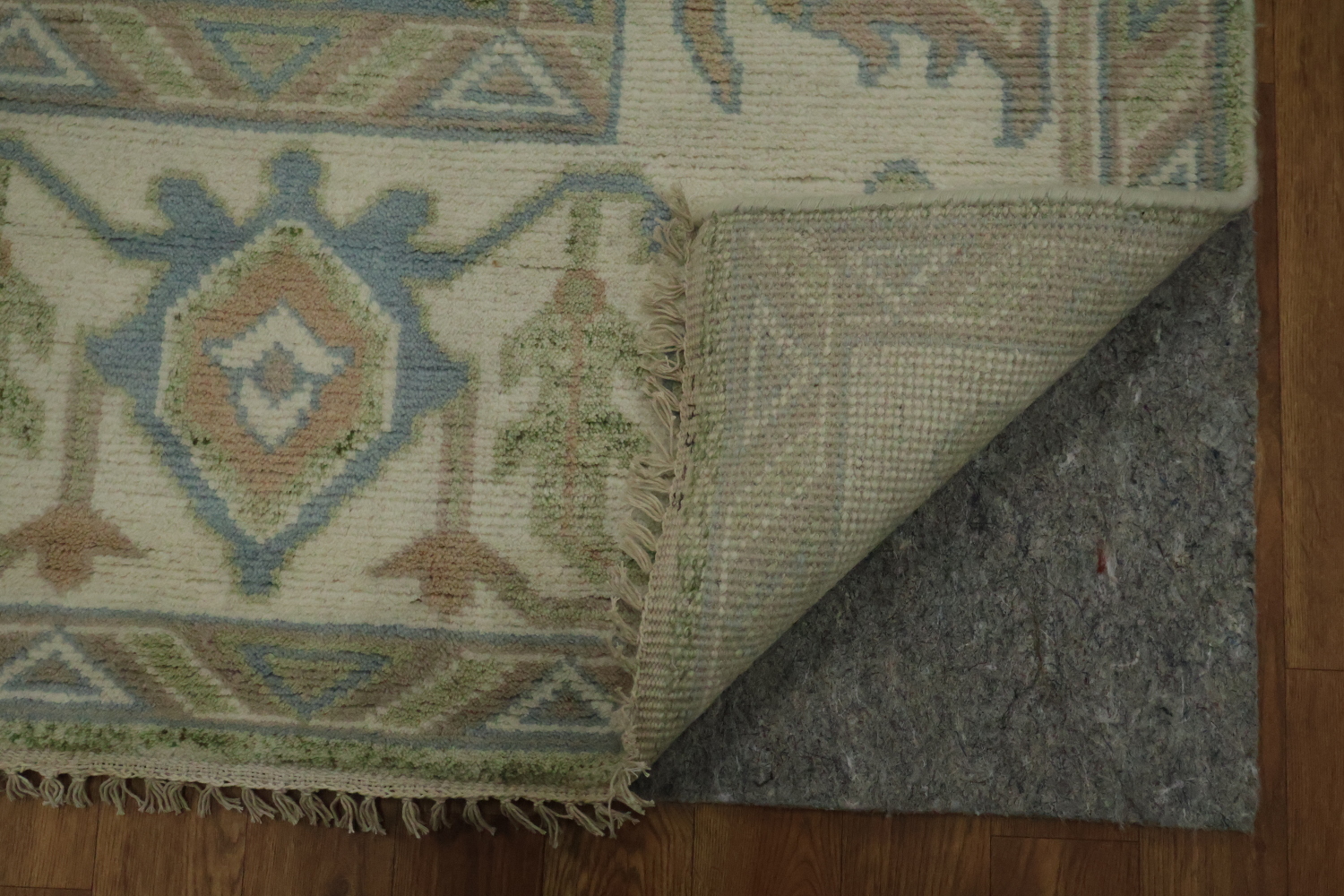 Green Traditional Oushak Hand-Knotted Wool Area Rug - 9x12